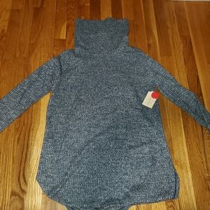 NWT St. John's Bay Heather Blue Turtleneck